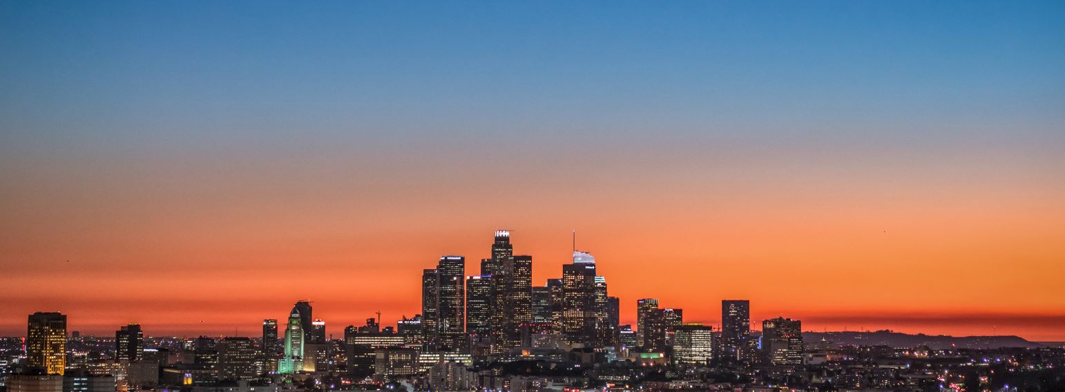 Scion Los Angeles - LA Skyline Can Be Seen At Sunset